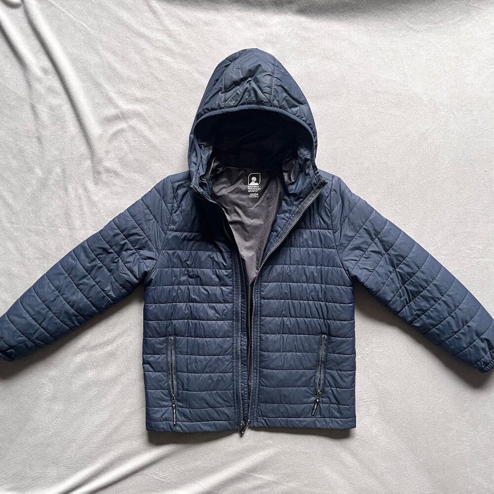 EMS Eastern Mountain Sports boys kids blue primaloft jacket size M